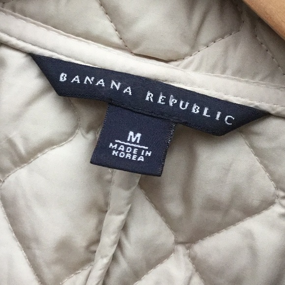 Banana republic quilted coat jacket holiday lodge travel - Picture 2 of 7